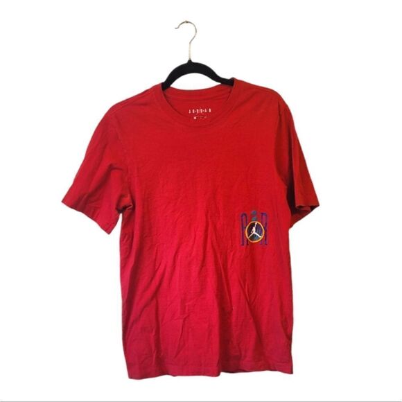 Air Jordan Red Vintage Logo T-Shirt - Picture 1 of 5